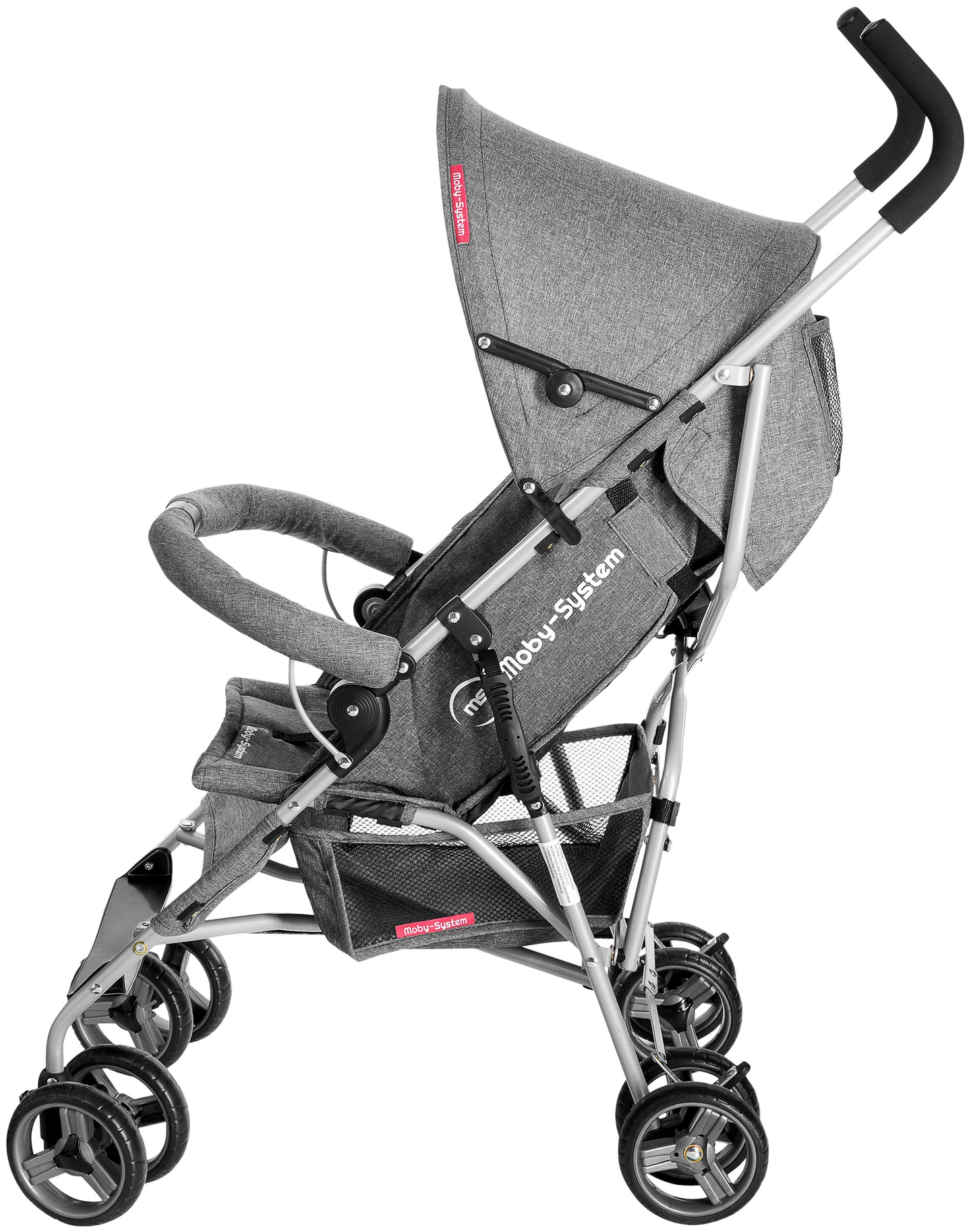 Carrozzina leggera, Moby-System Barton colore: grigio