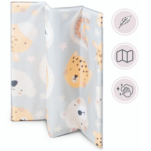 Box pieghevole, lettino da viaggio per bambini con materasso e borsa per il trasporto - Orsacchiotto