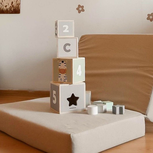 Torre di legno - smistatore di forme numeri alfabeto animali