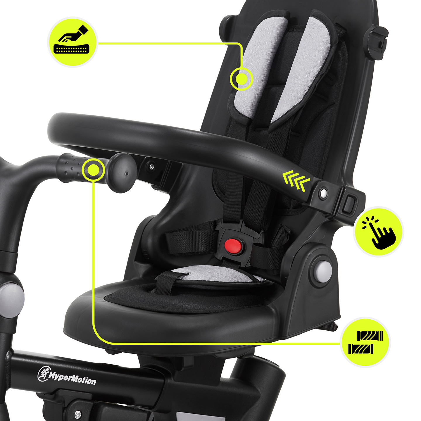 Triciclo multifunzionale 8in1 TOBI FOREST - grigio