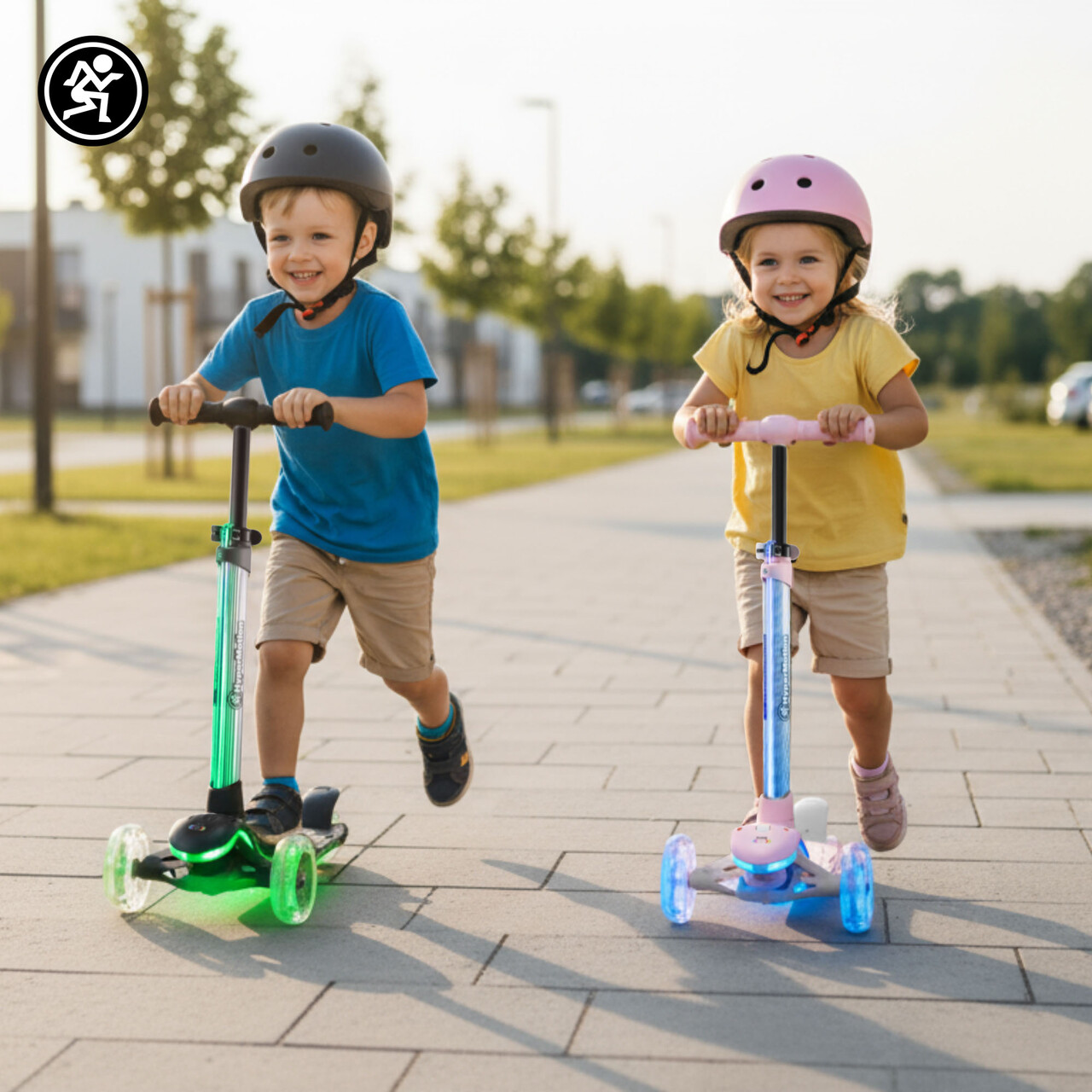 Monopattino elettrico HyperMotion BECKY - illuminazione LED RGB, nero