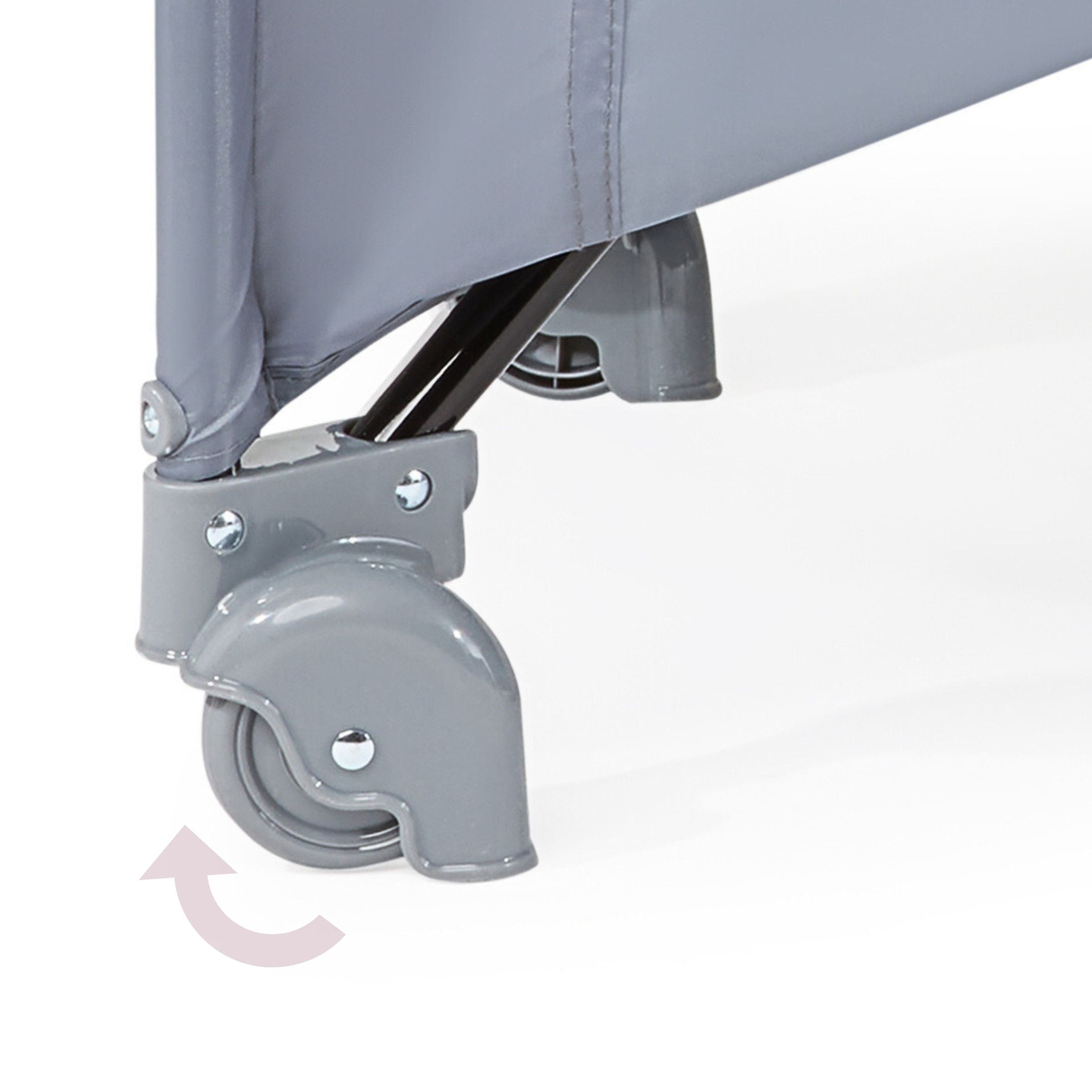 Lettino da viaggio/box 2 livelli con fasciatoio, tettoia e materasso Happy Traveller BASIC PLUS - grigio