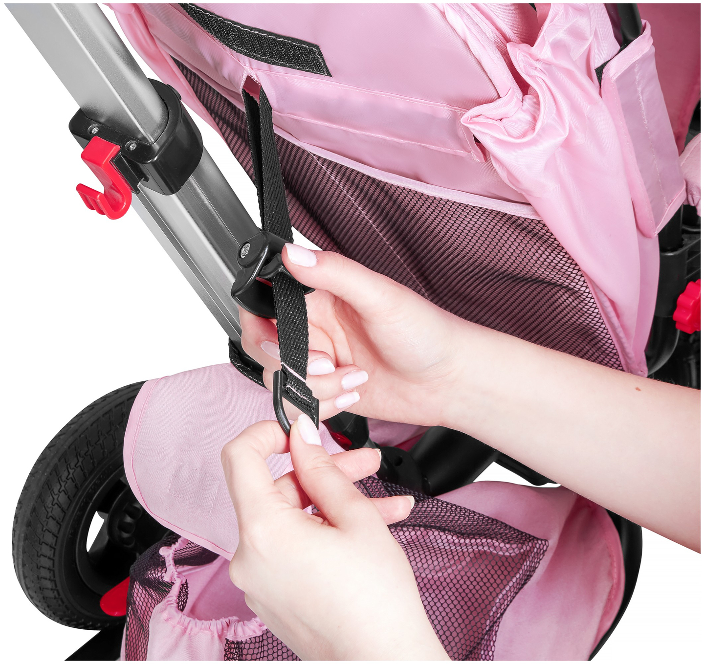 Tobi Velar triciclo + pellicola antipioggia - rosa