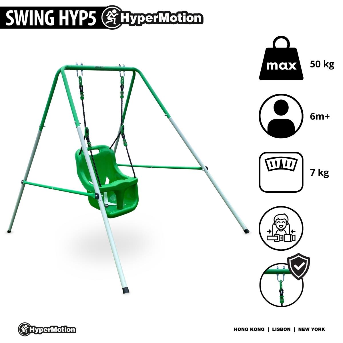 Altalena per neonati e bambini piccoli con cintura di sicurezza