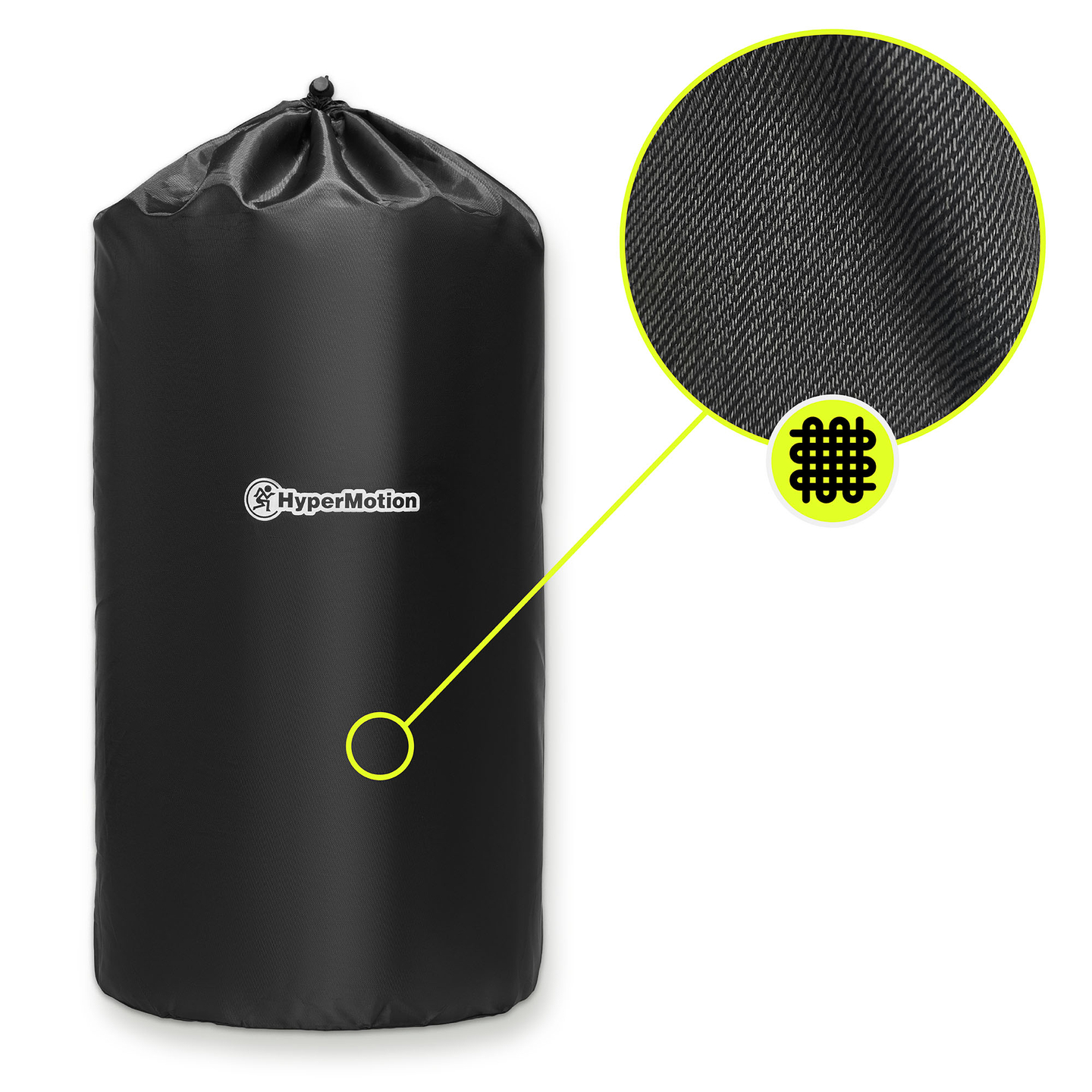 Tappetino per agopressione con cuscino e fodera - 72 cm HyperMotion grigio-menta