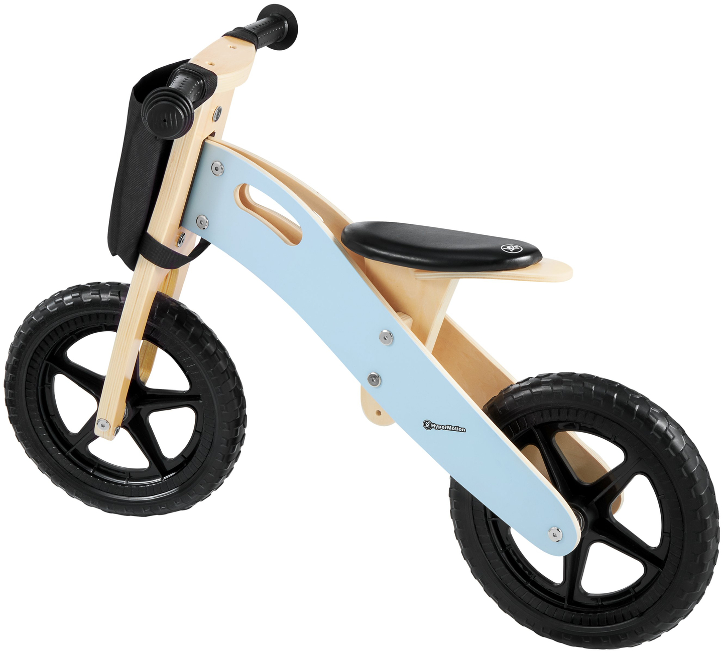 Bicicletta di legno HyperMotion LEXI - ruote in schiuma, super leggera - blu