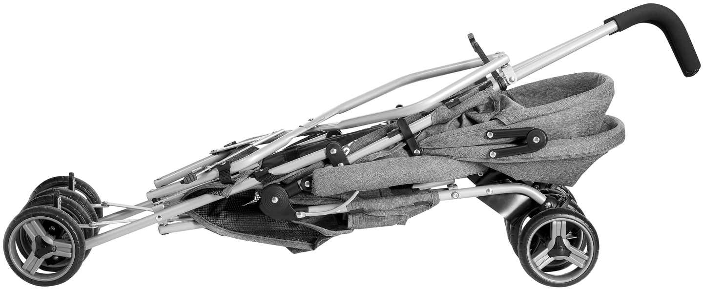 Carrozzina leggera, Moby-System Barton colore: grigio