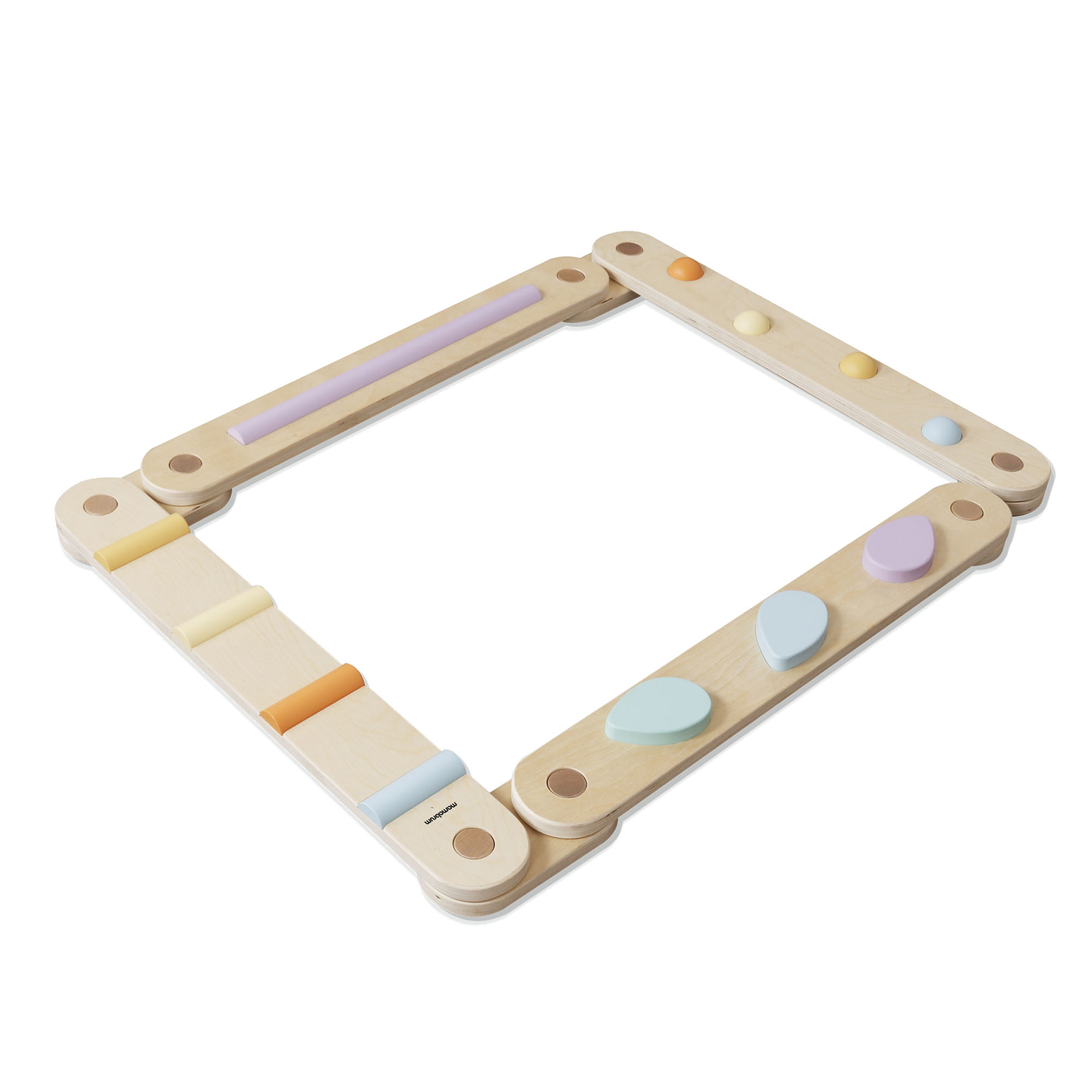 Grande percorso sensoriale in legno - pista di equilibrio - 9 elementi