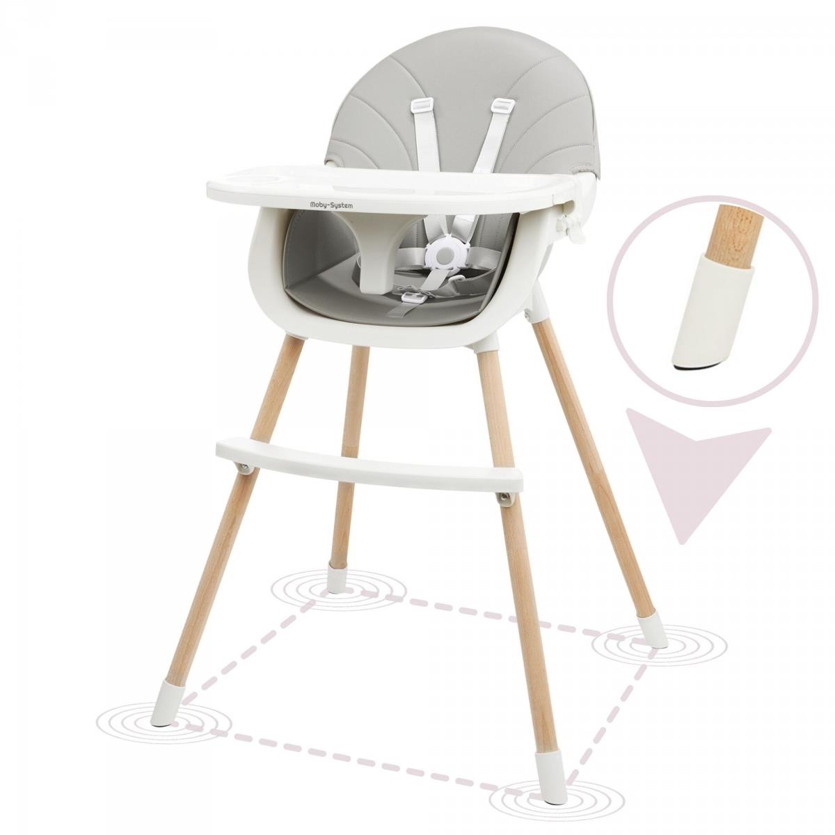 AMELIA sedia per allattamento 3in1 Moby-System, grigio