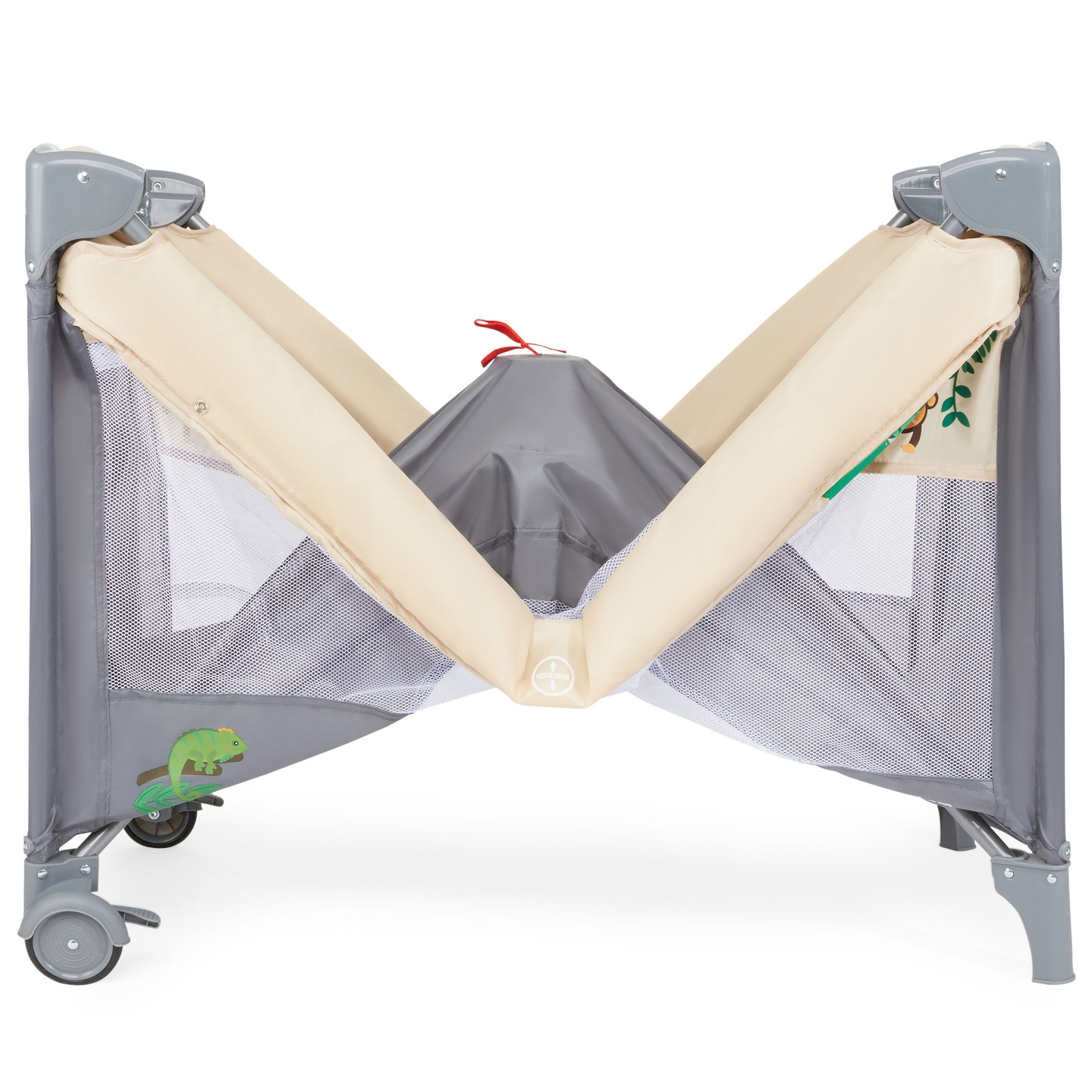 Lettino da viaggio 0 - 36 m con fasciatoio + box Moby-System HUXLEY