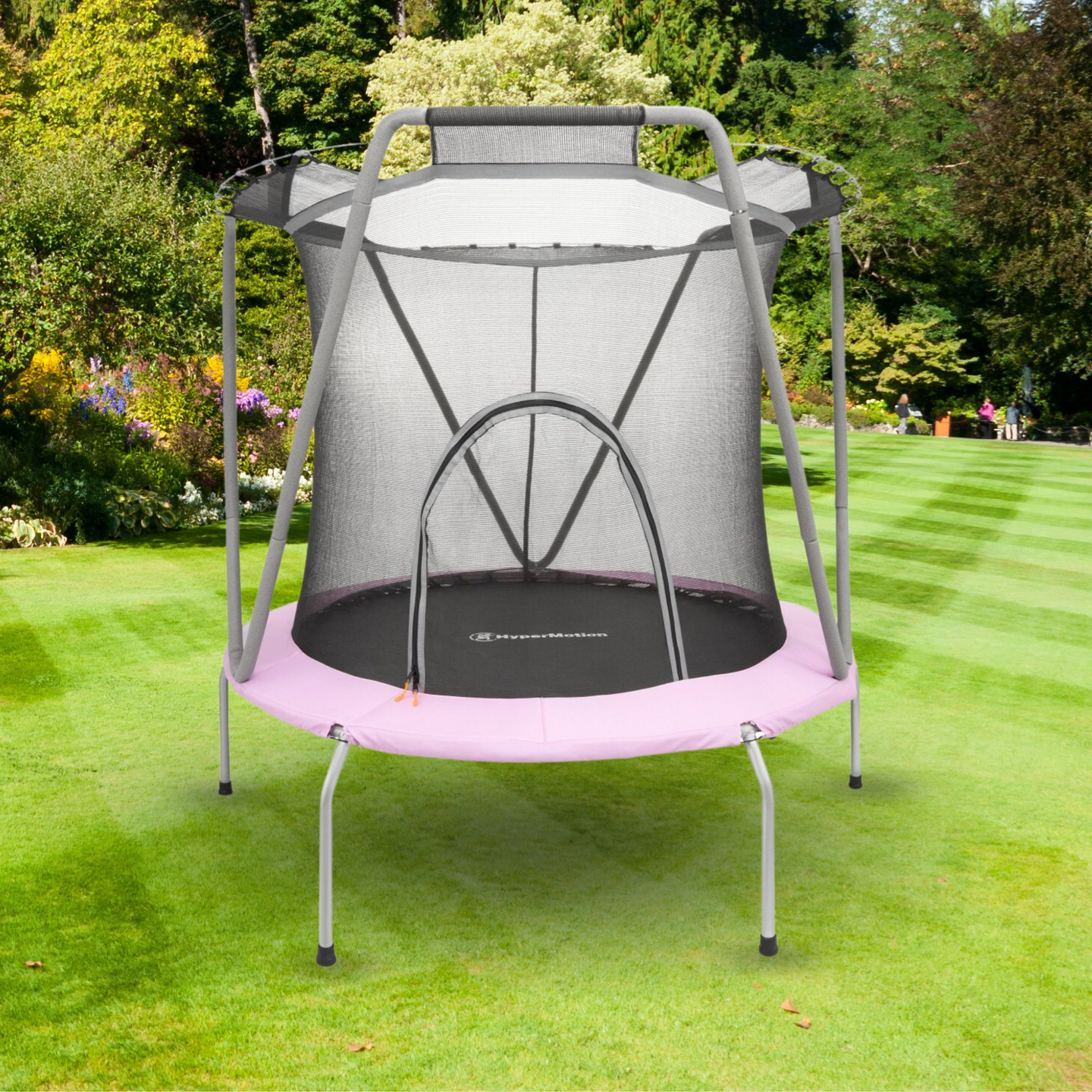 trampolino da 167 cm con rete di sicurezza - per bambini 3-8 anni - casa e giardino
