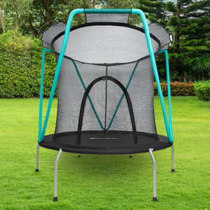 Trampolino Mint 167 cm con rete protettiva - per bambini 3-8 anni - per casa e giardino