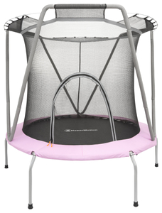 trampolino da 167 cm con rete di sicurezza - per bambini 3-8 anni - casa e giardino
