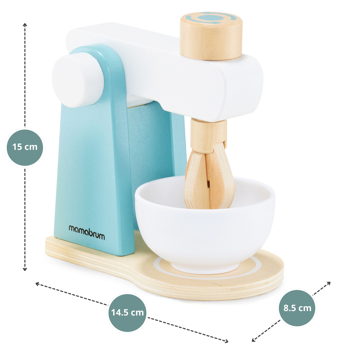 Miscelatore in legno con accessori