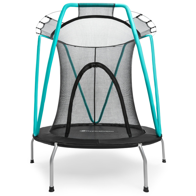 Trampolino Mint 137 cm con rete protettiva - per bambini 3-8 anni - per casa e giardino