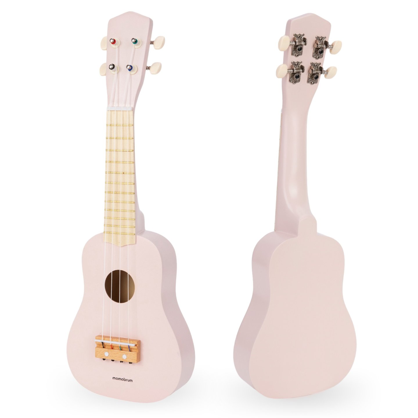 Chitarra di legno per bambini - ukulele - colore rosa