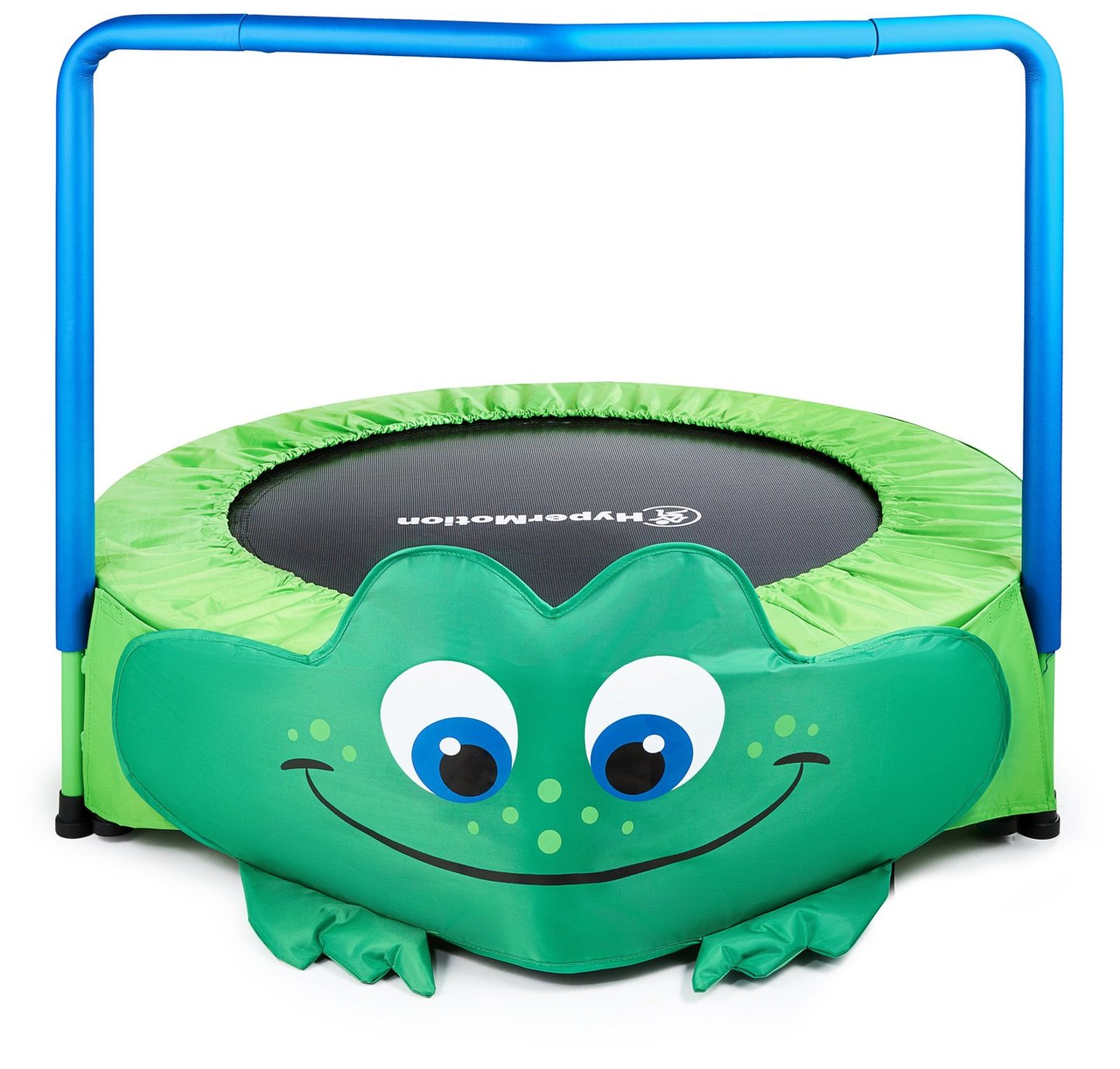 Frog - mini trampolino per bambini - con maniglia - 50 kg max - 91 cm - per casa e giardino