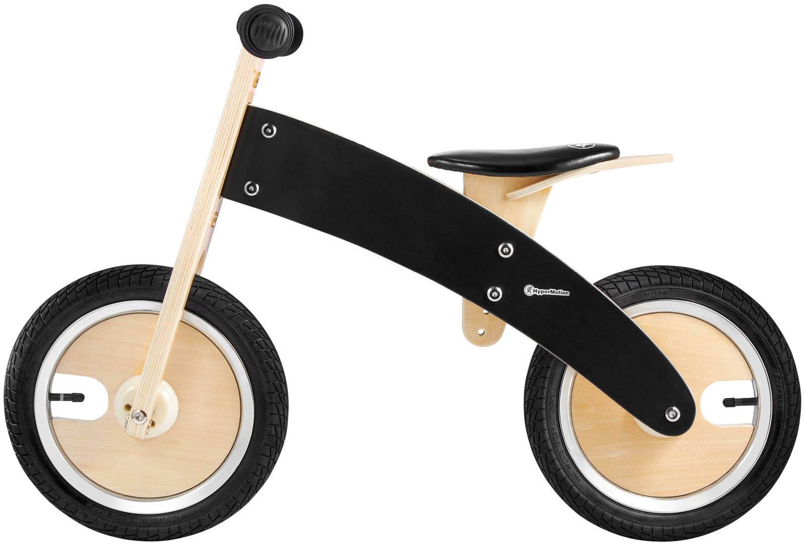 JAMES HyperMotion bicicletta da jogging in legno - ruote gonfiabili - nero