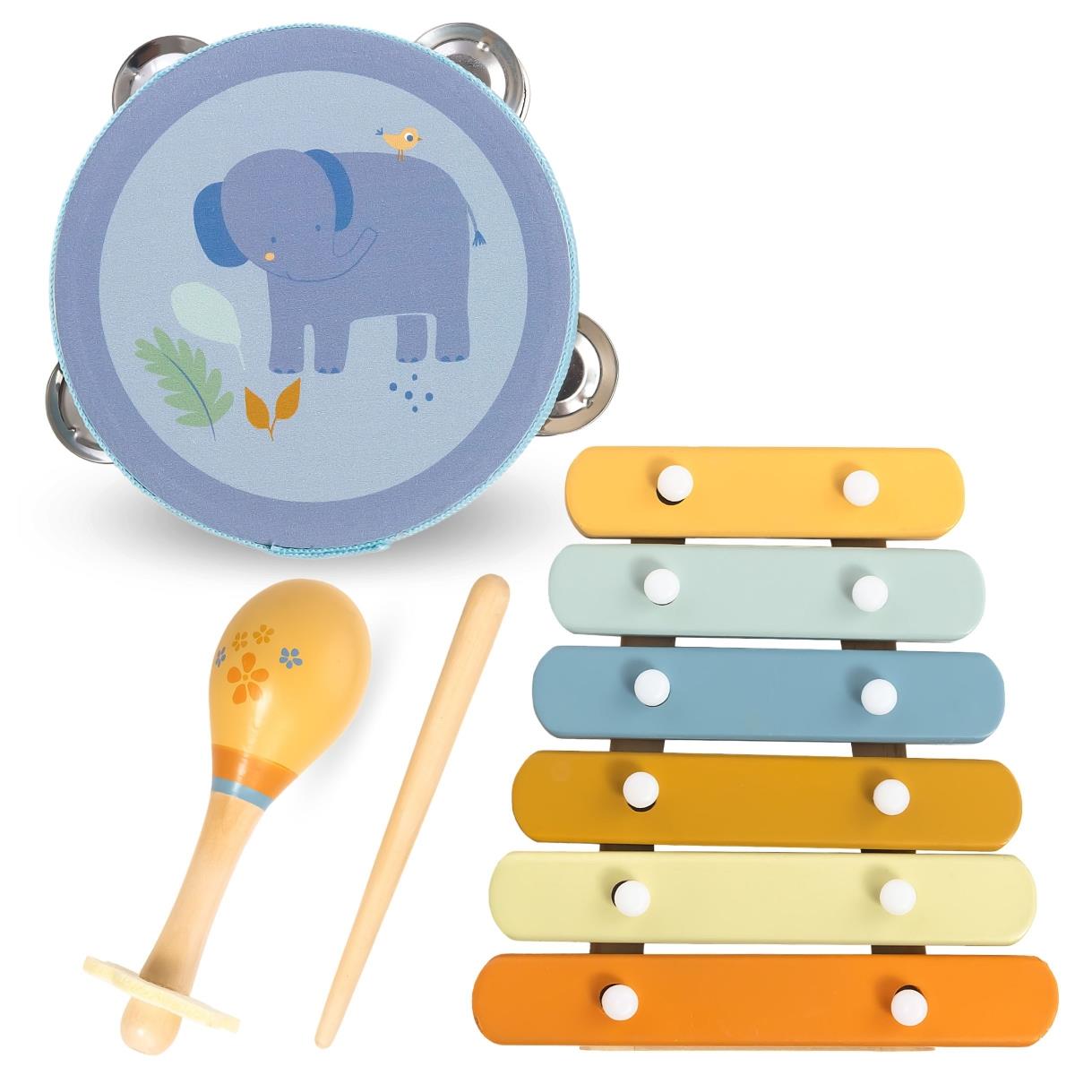 Set di strumenti per bambini con motivo a elefante